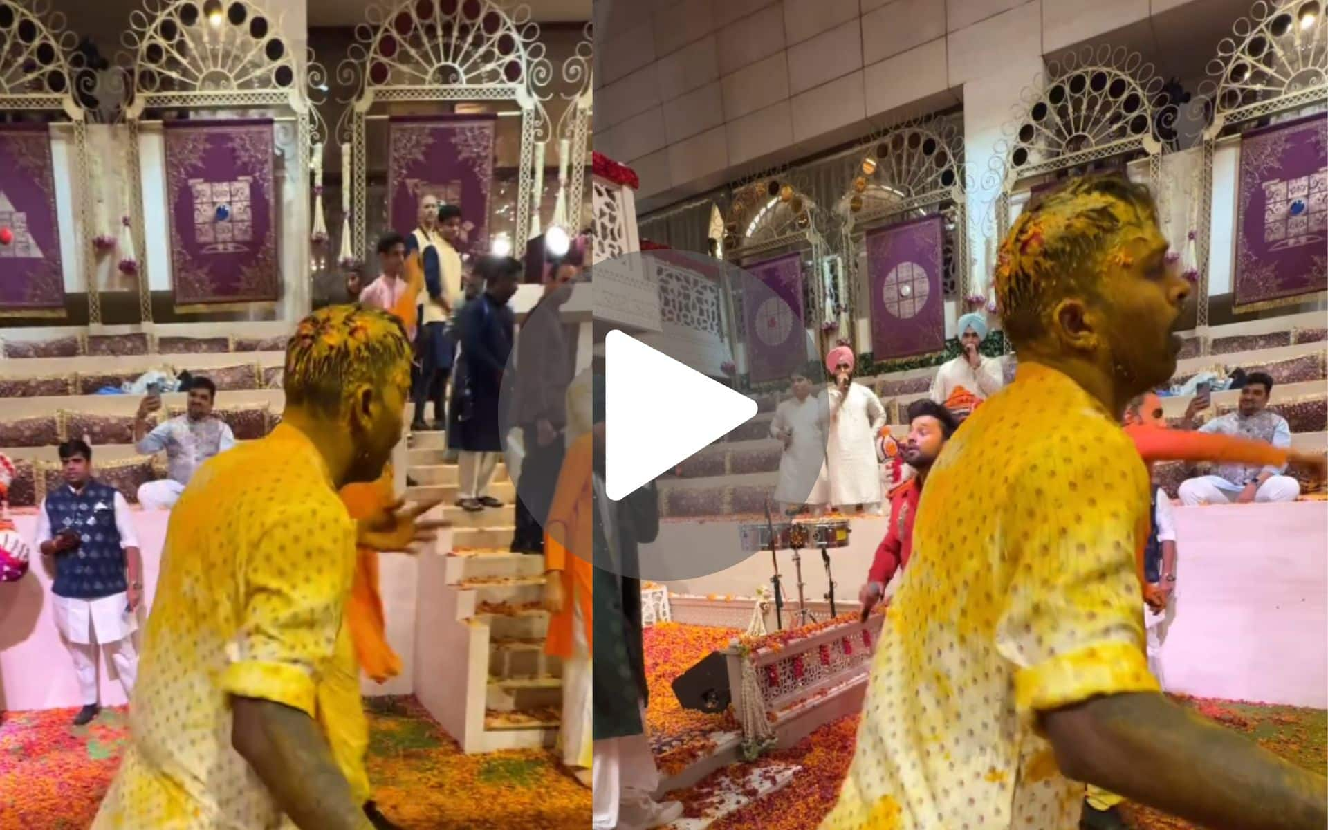 [Watch] Hardik Pandya Channels Inner-Gujarati; Dances To Sanedo During Ambani's Haldi Ceremony